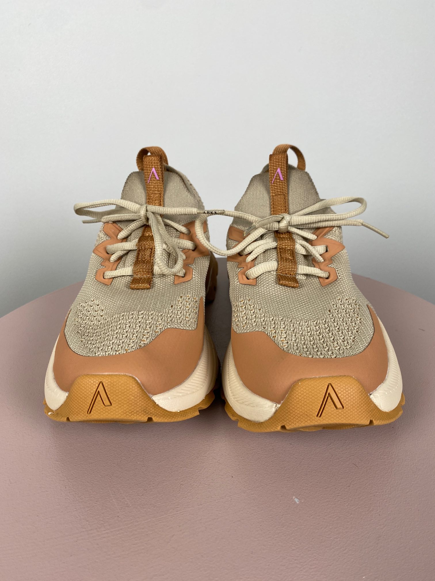 Arkkgrip sko i brun/beige str. 38 - Billede 2