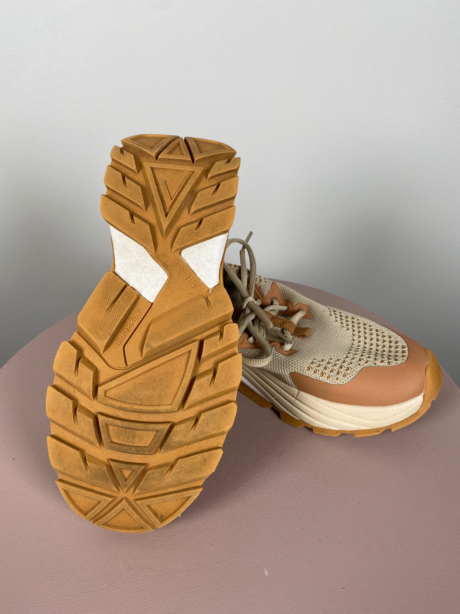 Arkkgrip sko i brun/beige str. 38 - Billede 4