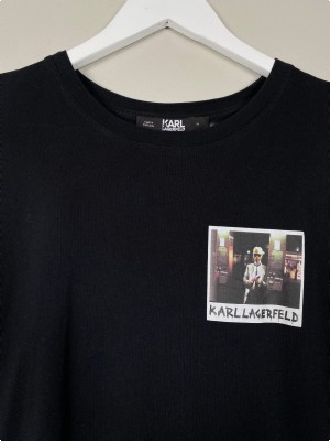 Karl Lagerfeld t-shirt med skulder puder