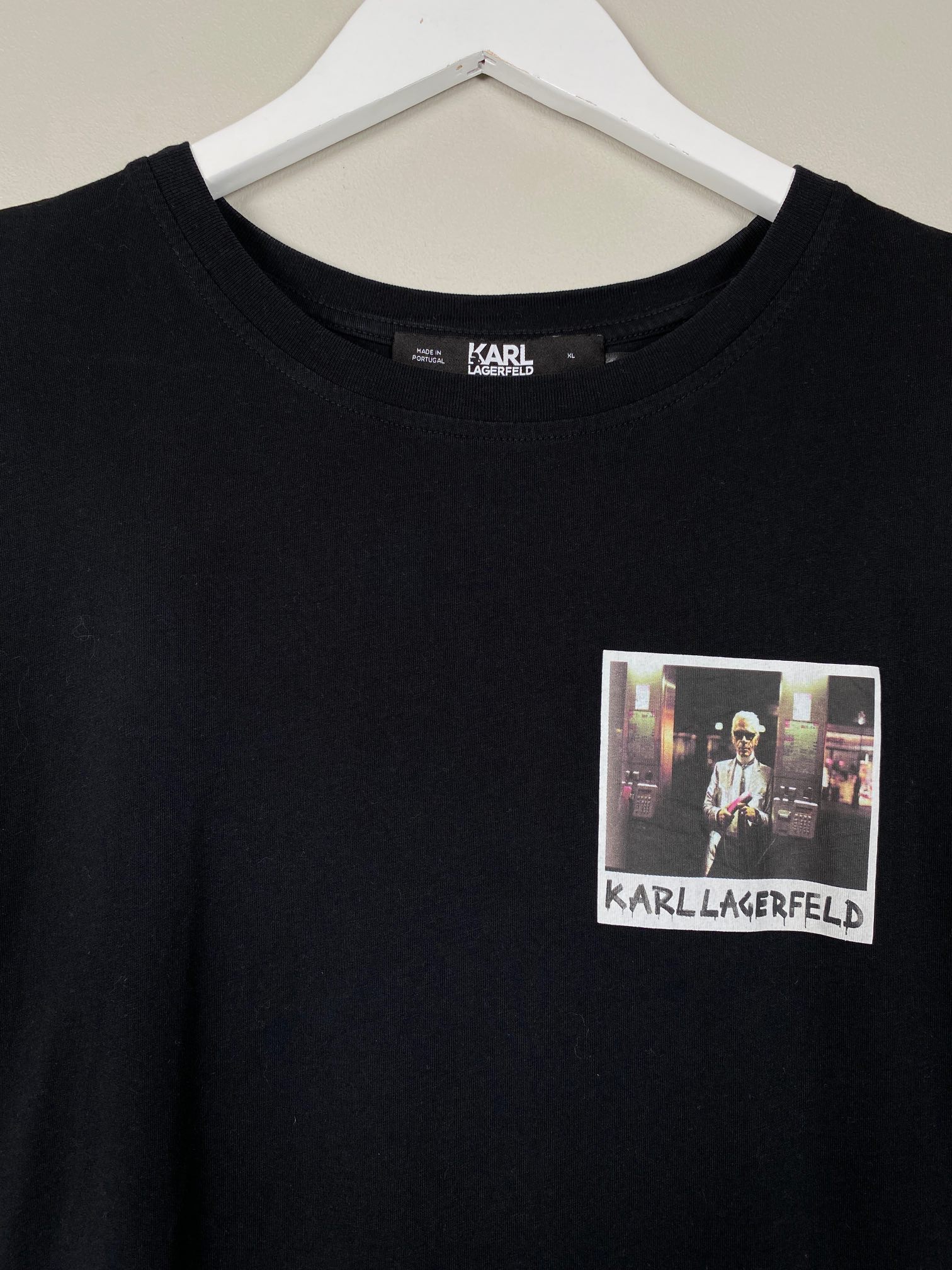 Karl Lagerfeld t-shirt med skulder puder - Billede 2