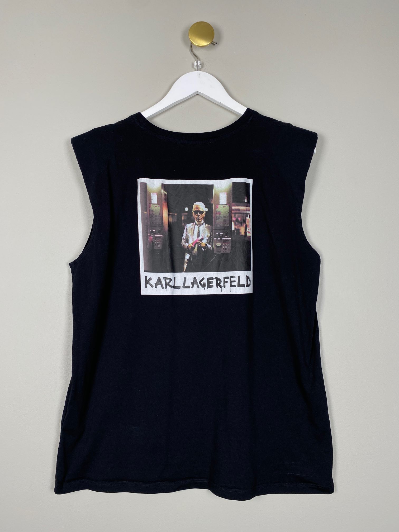 Karl Lagerfeld t-shirt med skulder puder - Billede 3