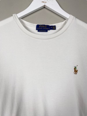 Ralph Lauren hvid t-shirt str. M