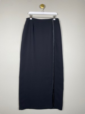 Ribkoff lang sort nederdel str.44