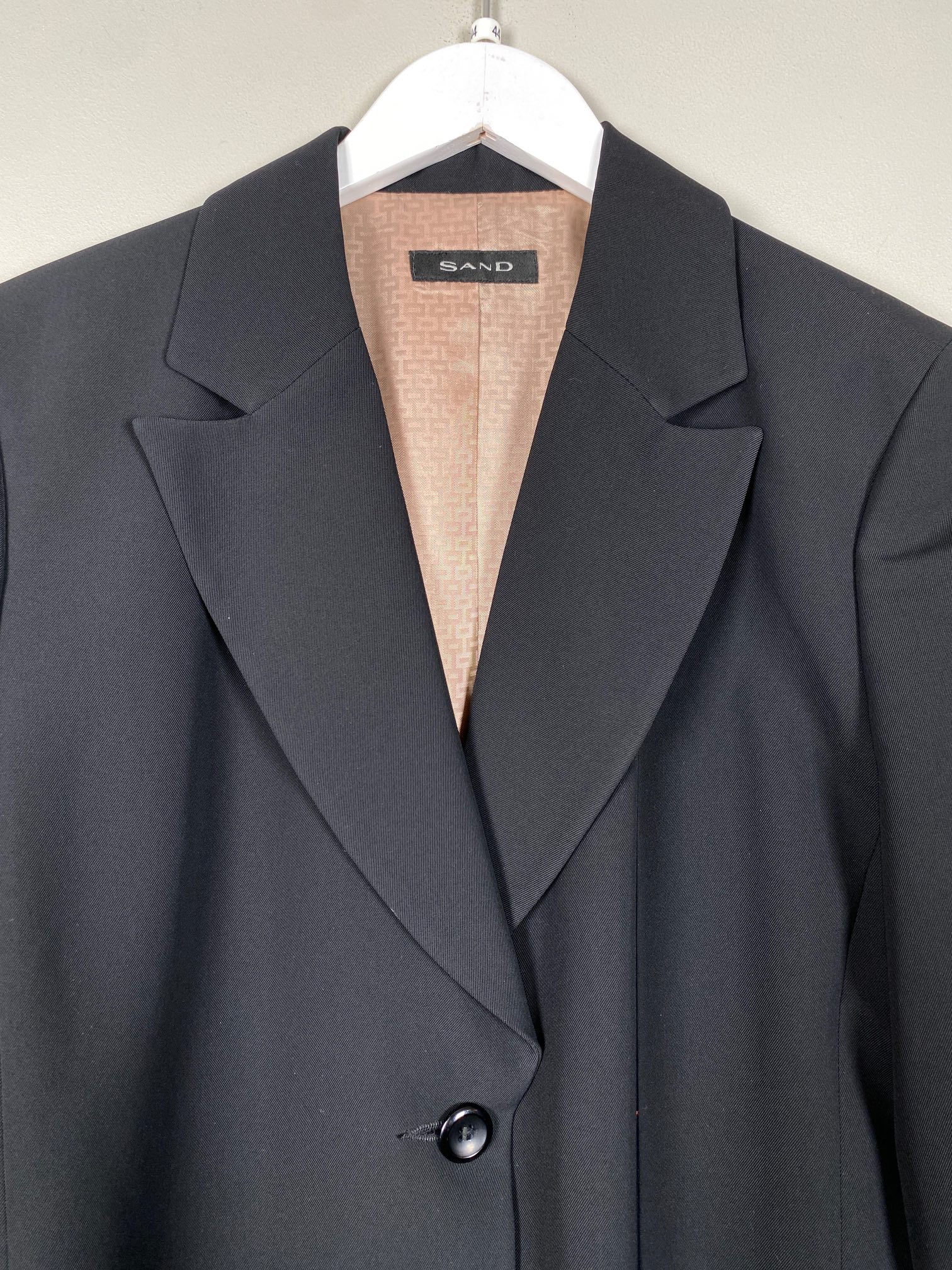 Sand sort blazer str. 44 - Billede 2