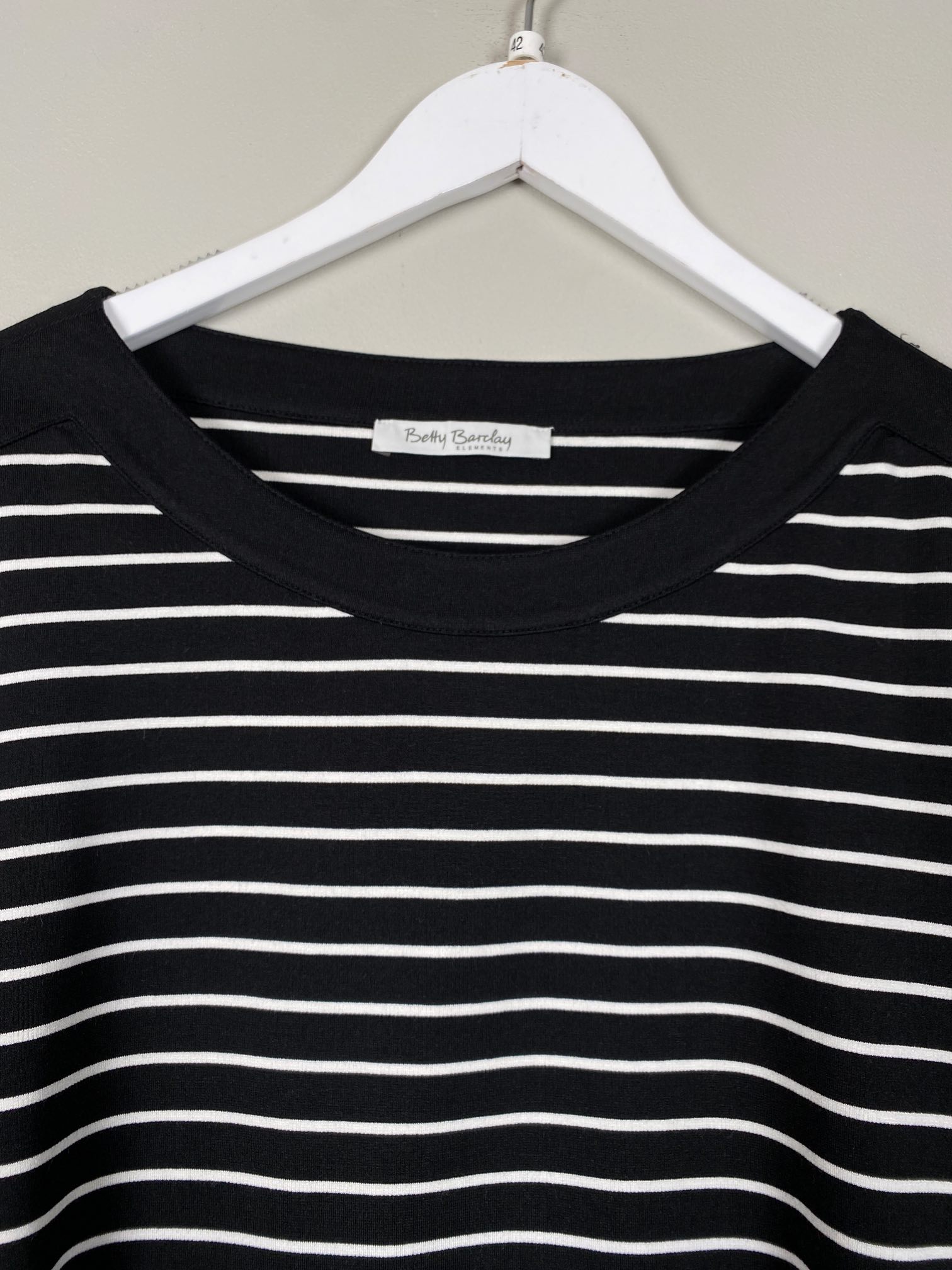Betty bar day stribet t-shirt med trekvart ærmer str. 42 - Billede 3