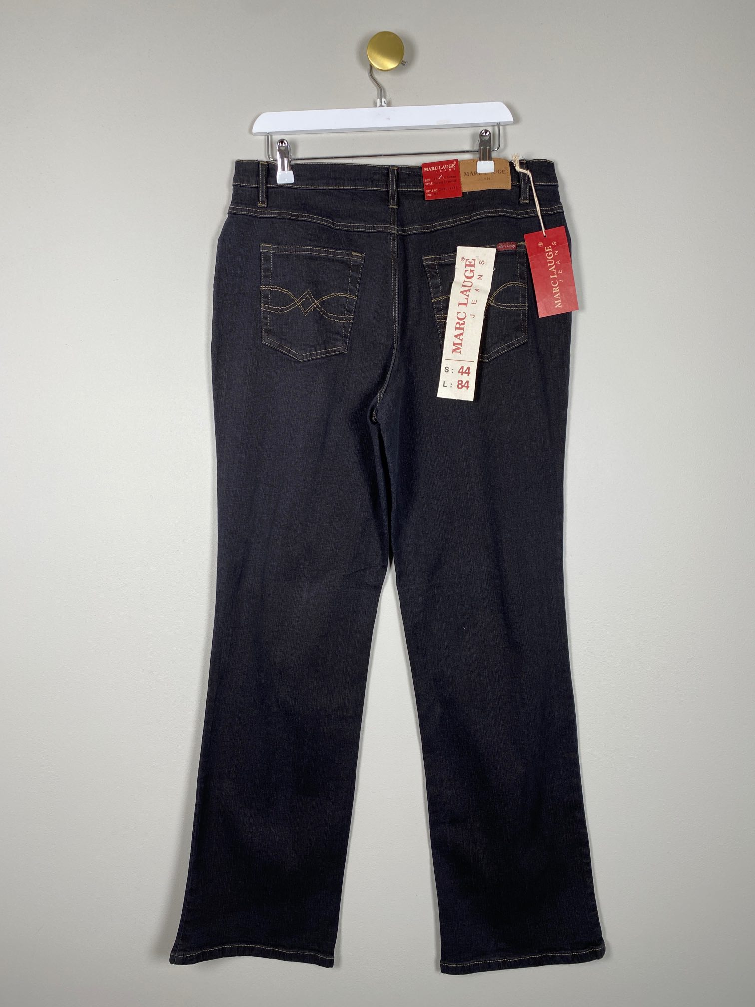 Marc Lauge str. 44 <br/> sort jeans - Billede 3
