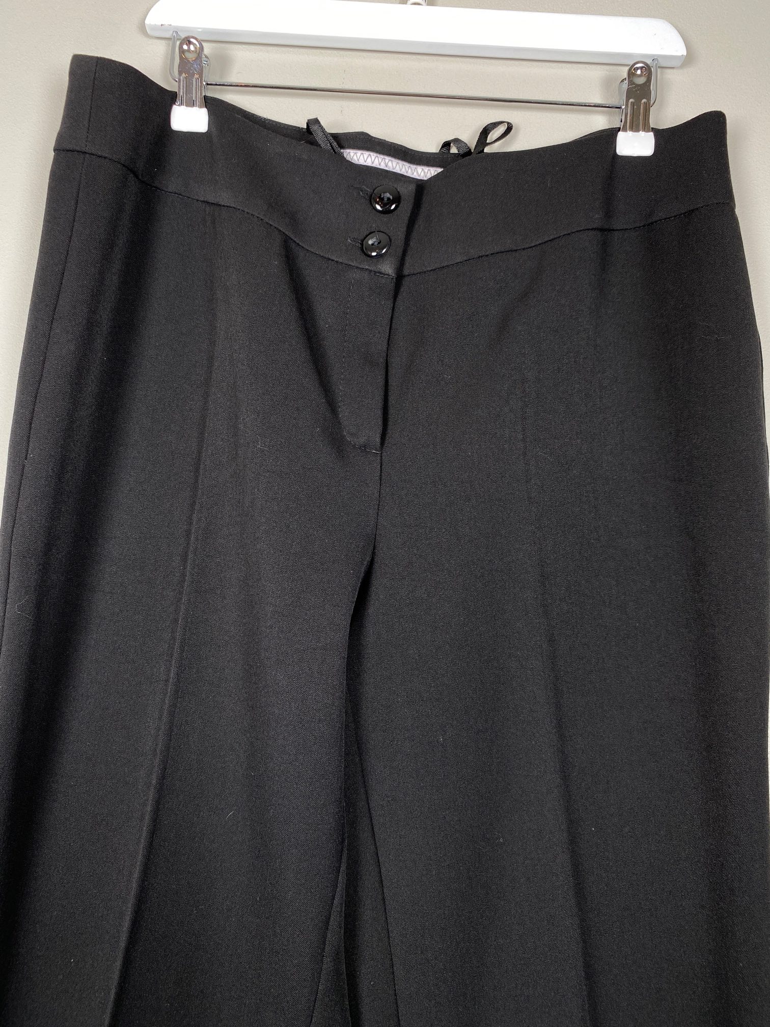 Steilmann str. 44 <br/>  sort elegant buks med bred linning og 2 knapper - Billede 2