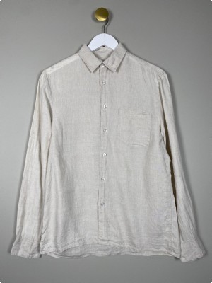 Celio str. S <br/> lys hørskjorte