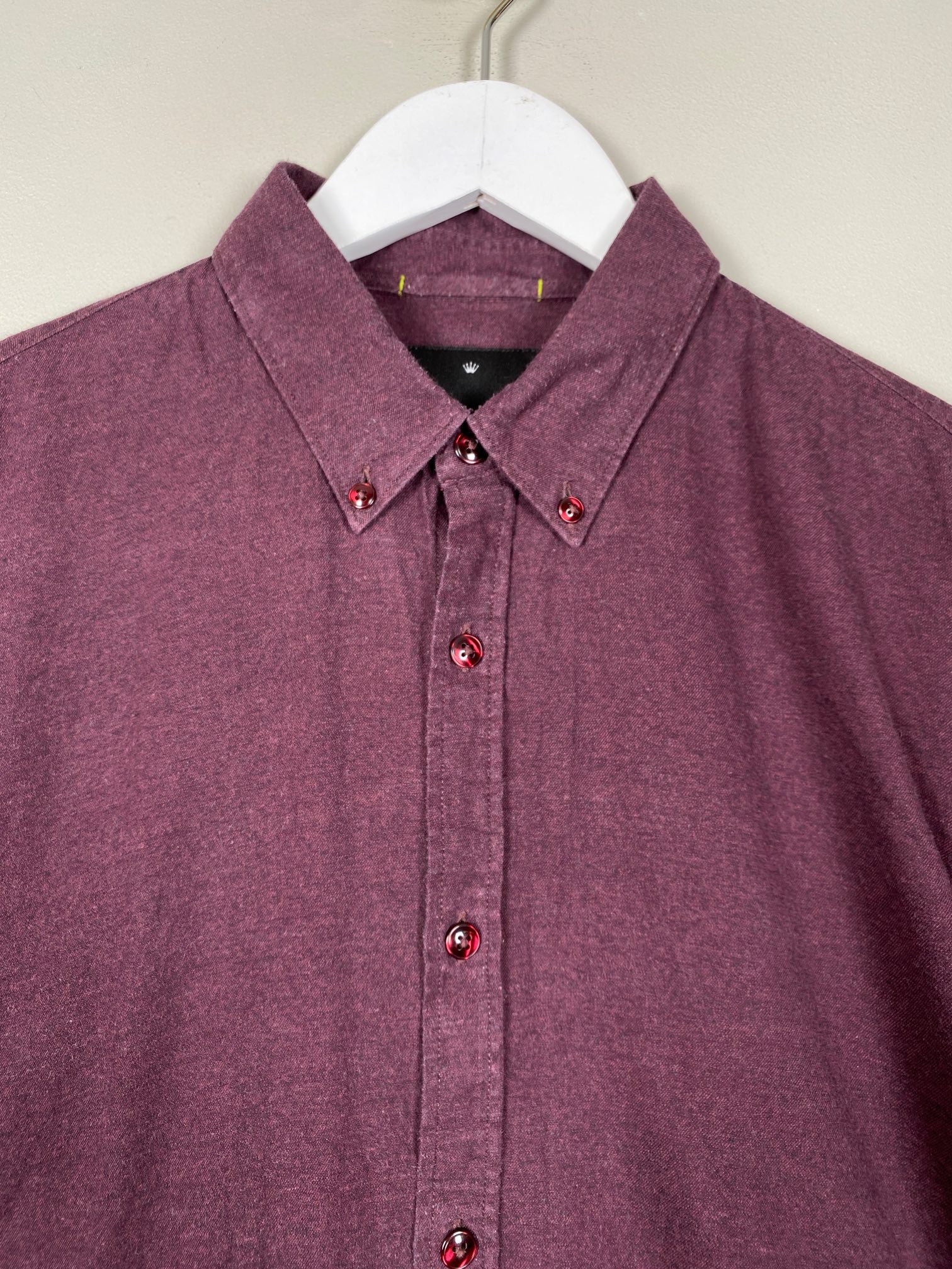 Junk de Luxe str. M <br/> bordeaux/lilla skjorte - Billede 2