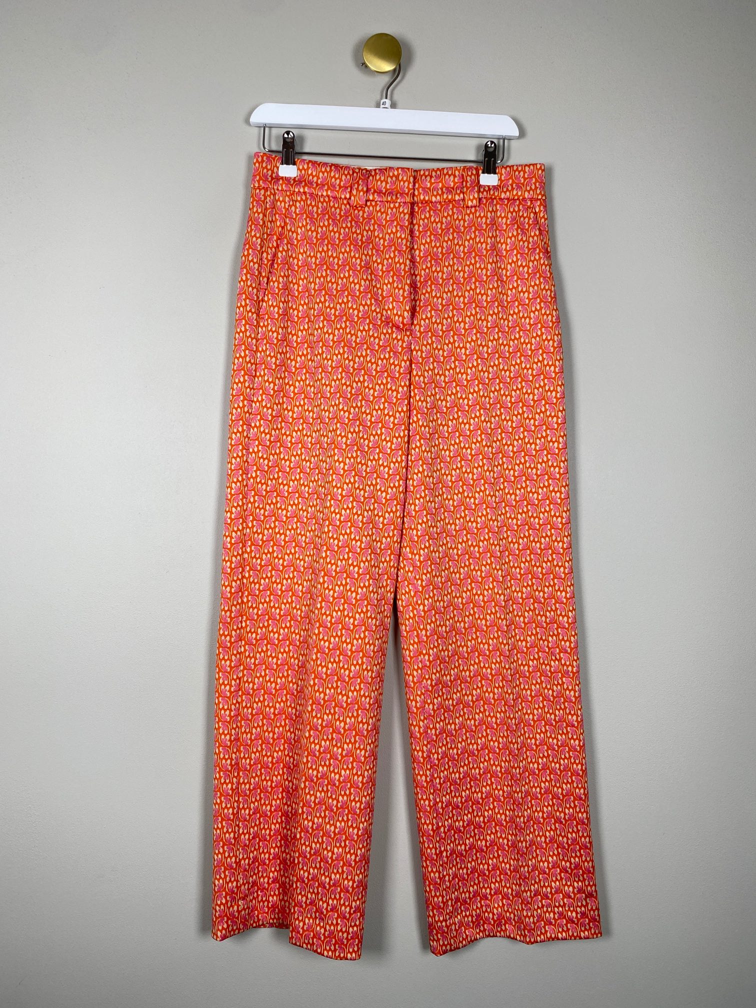 Seventy str. 40 <br/> blomstret bukser