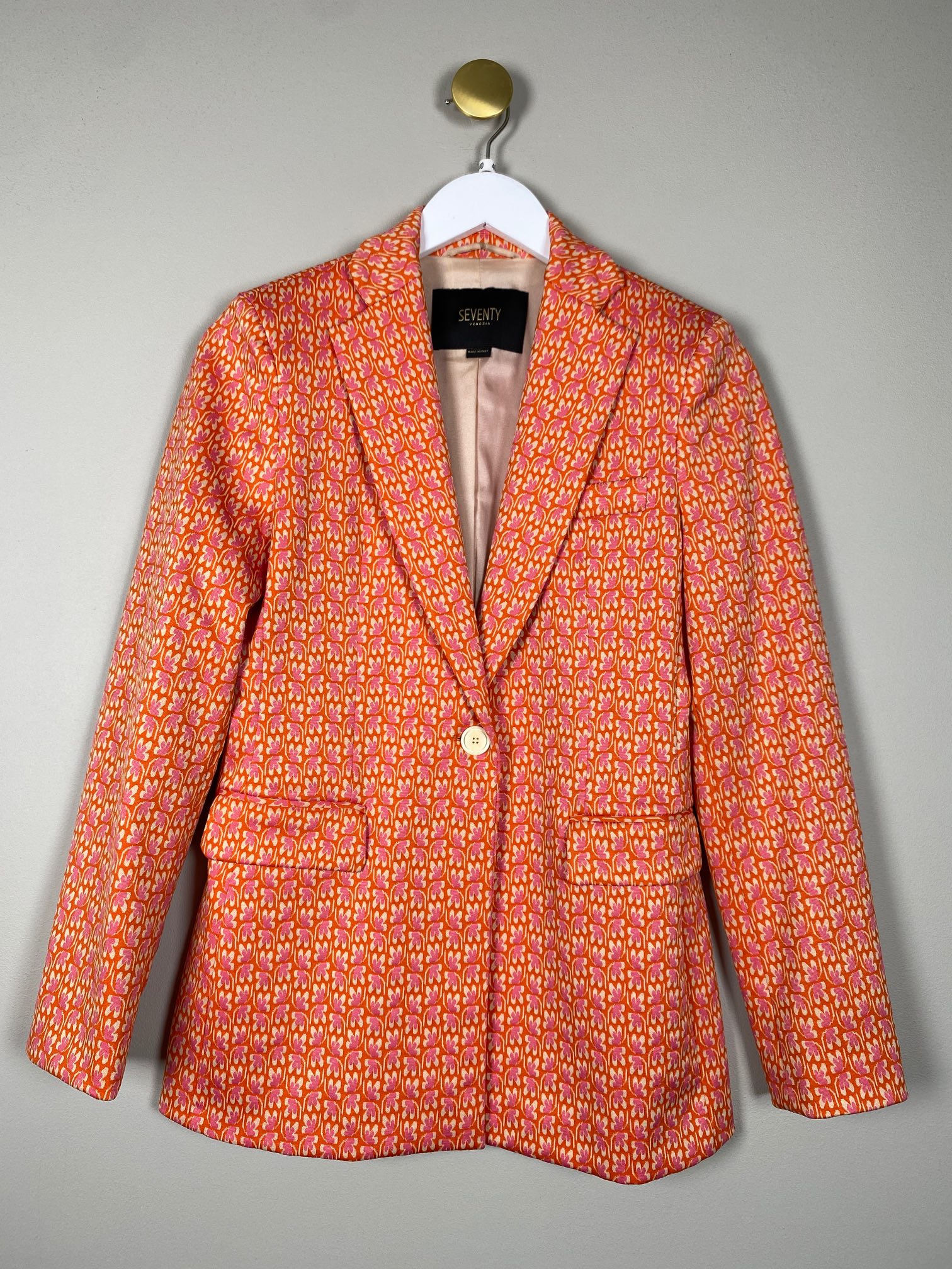 Seventy str. 40 <br/> blomstret blazer