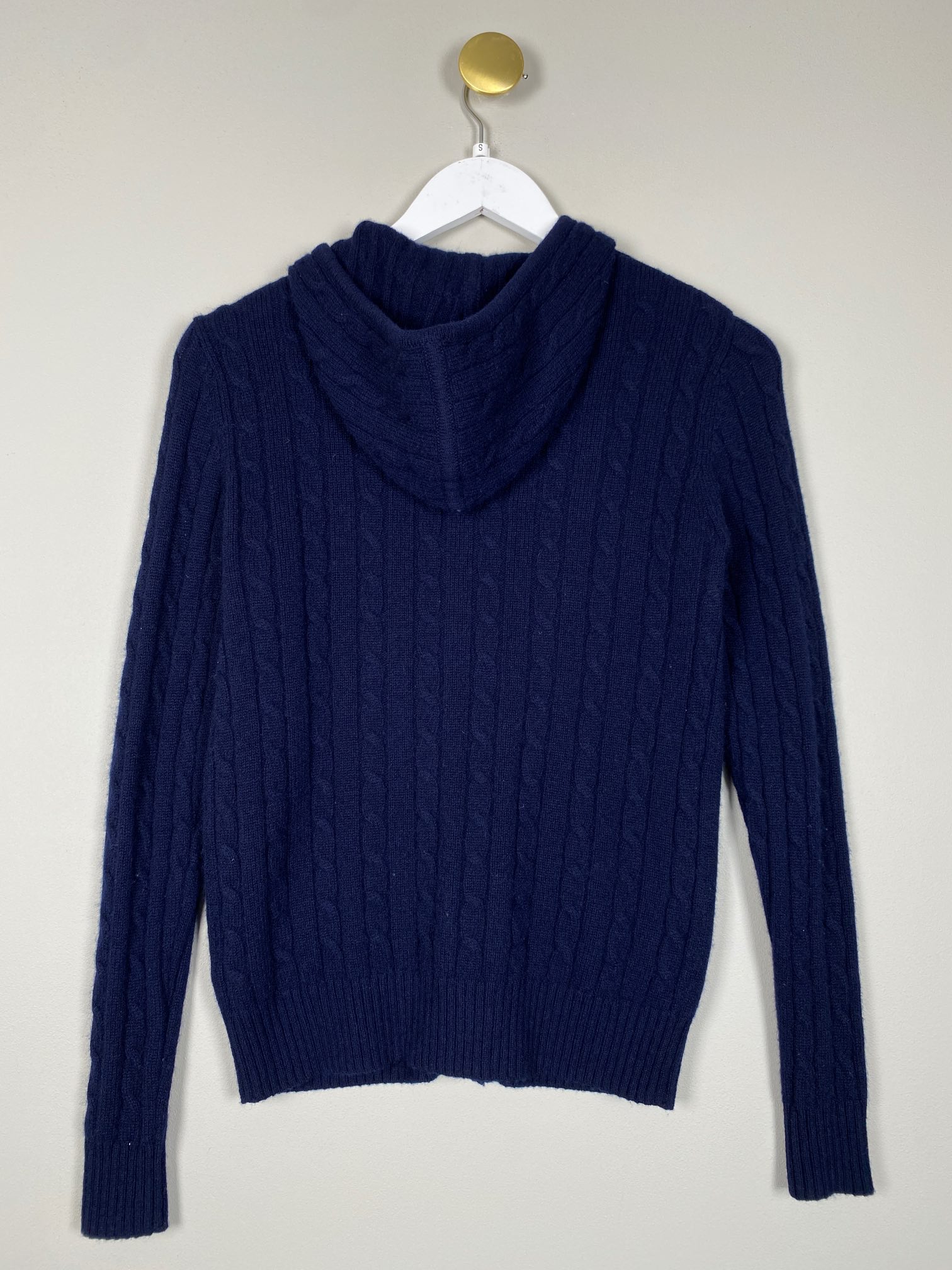 Phil og Wee str. S <br/>  mørkeblå strik med lynlås - Billede 3