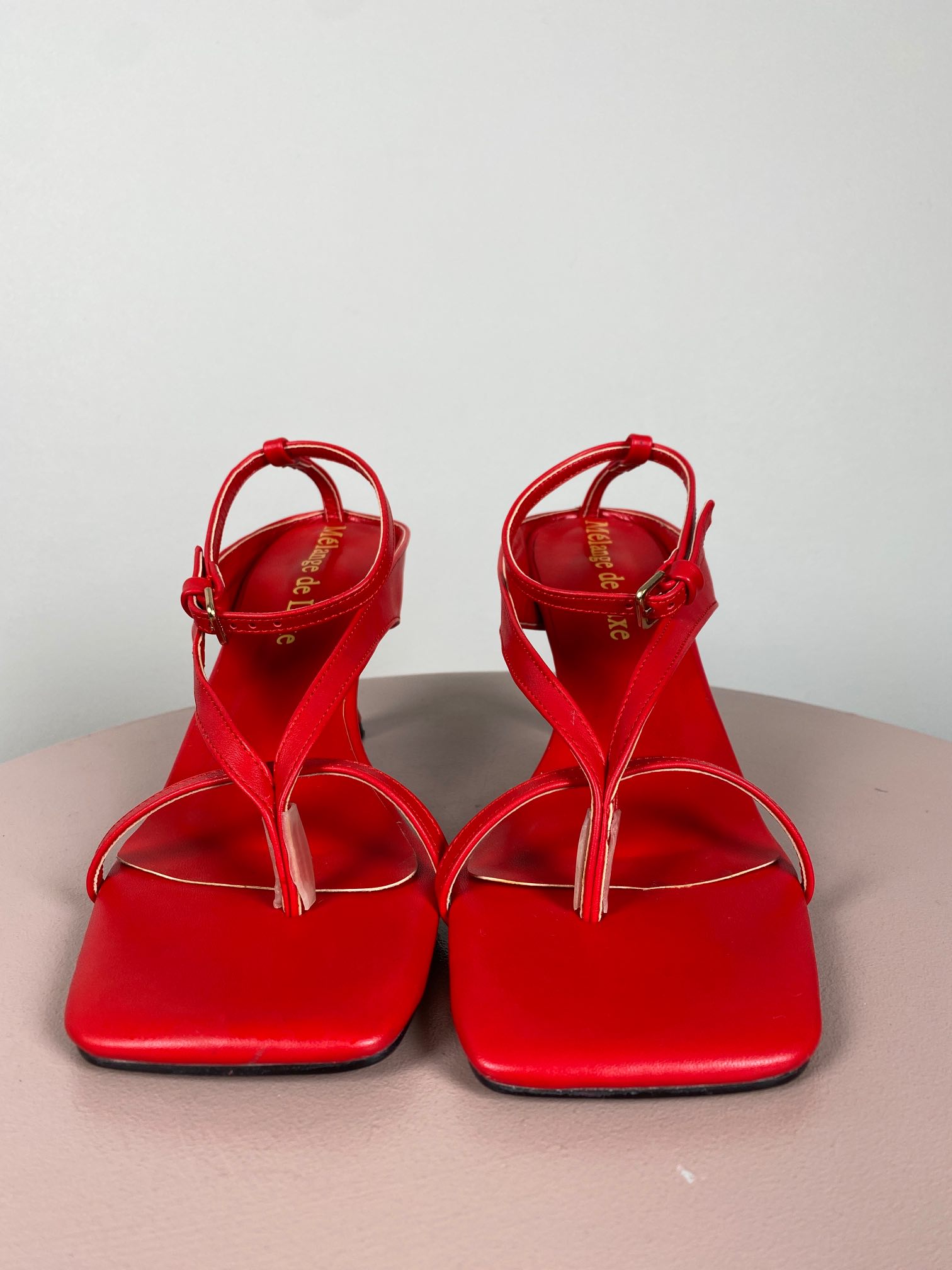 Melange de Luxe str. 38 <br/b> røde sandaler - Billede 4