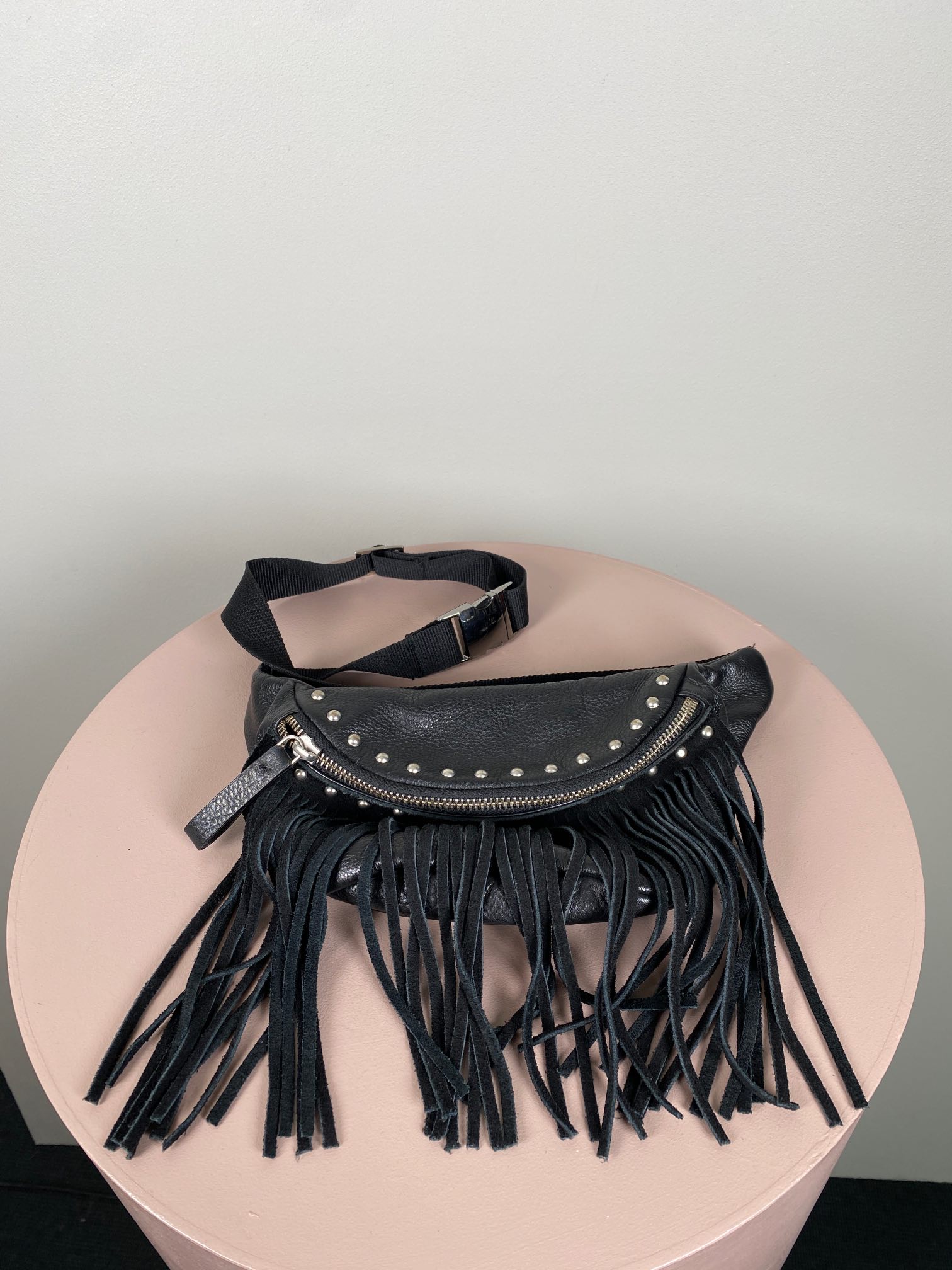 Little Remix bæltetaske med frynser og nitter - Billede 4
