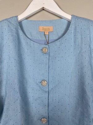 Buch Copenhagen str. M <br/> kort blå jakke med sten