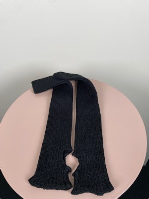 Pulsvarmer sort strik