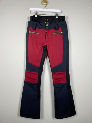 SOS Doll str. 38 <br/> Skibuks sort bordeaux med guldknapper