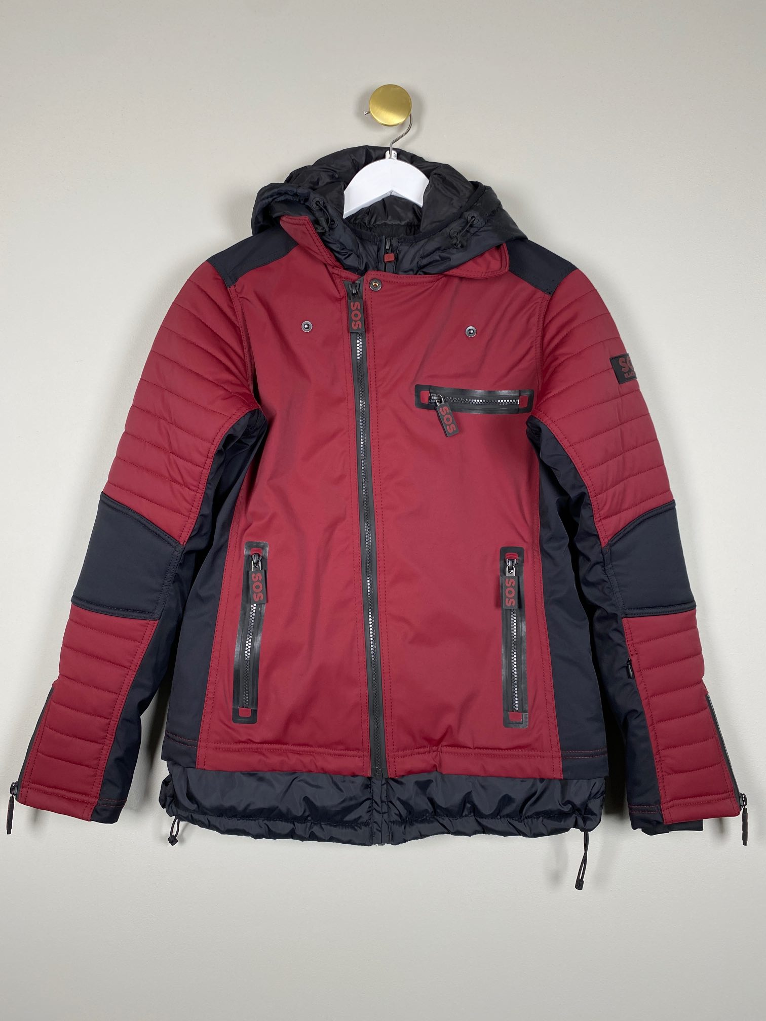 SOS str. 38<br/> Women Driss ski jacket, bordeaux