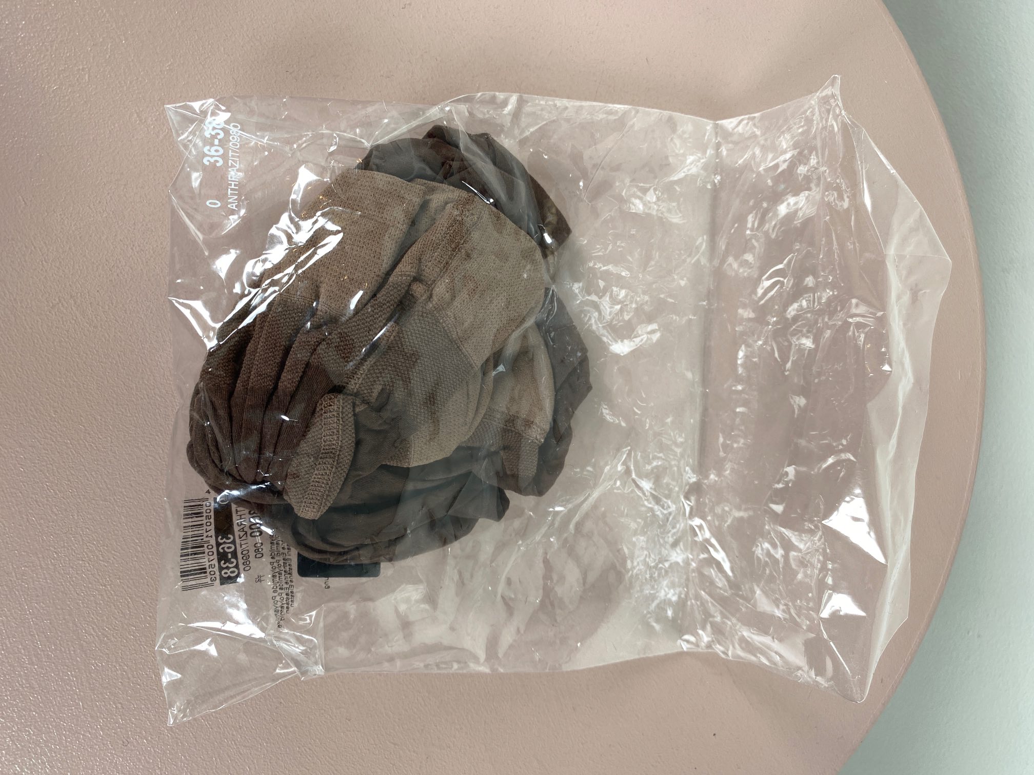 Nylon strømpebuks str. 38 Anthrazit - Billede 4