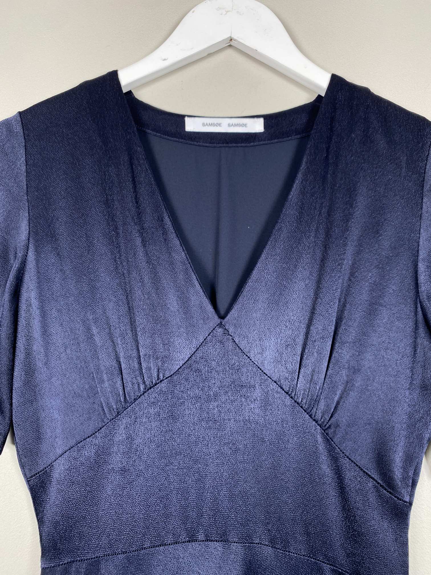 Samsøe Samsøe str. XS <br/> sort lang kjole - Billede 3