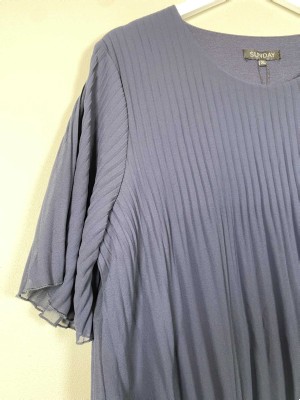 Sunday str. XL <br/> blå chiffon kjole