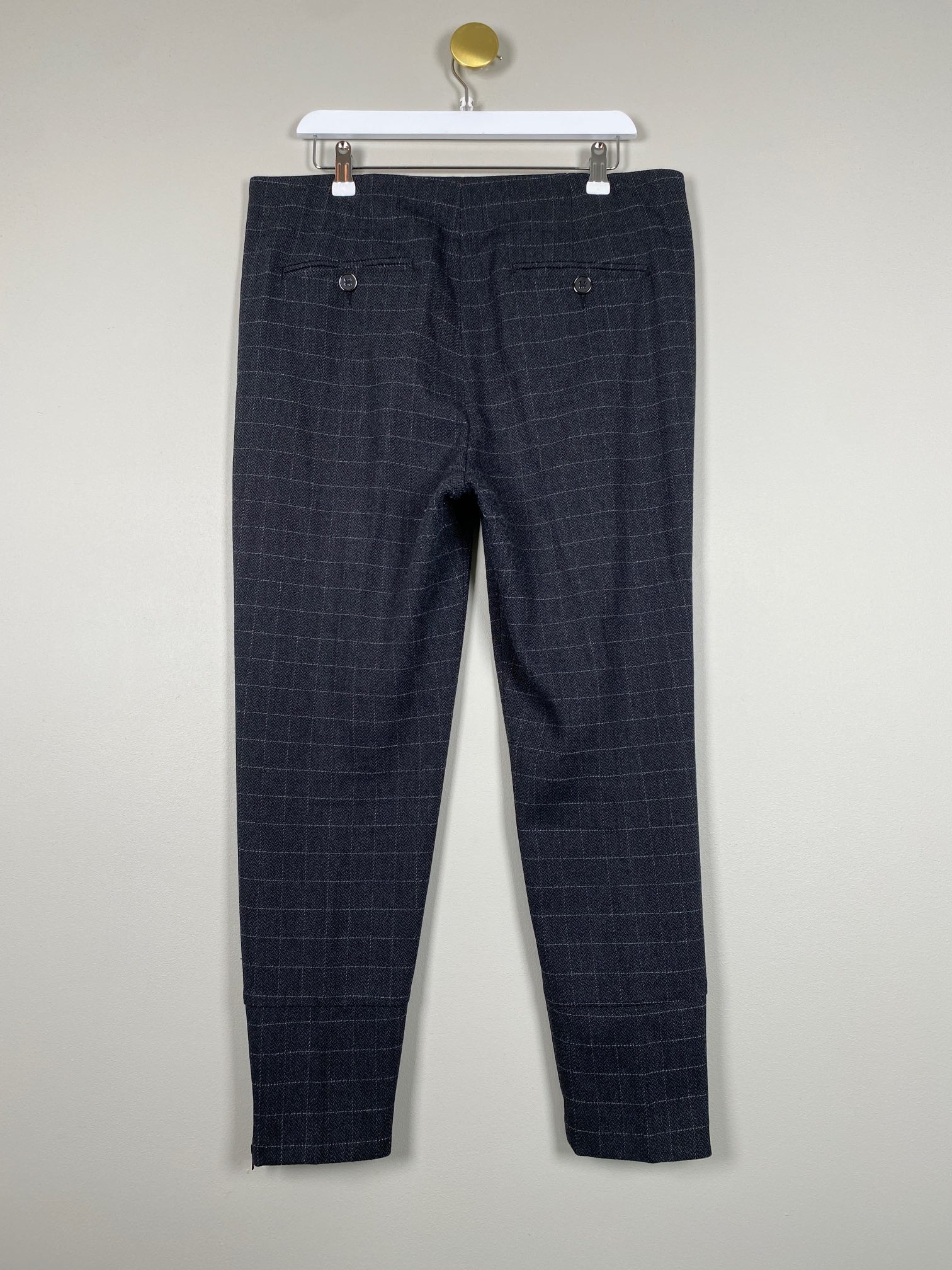 Mos Mosh str. 40 <br/> gråblå bukser med tern - Billede 2