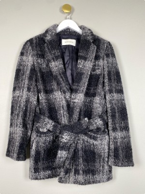 Mauro Grifoni str. 40 <br/> jakke med bindebånd og glimmer