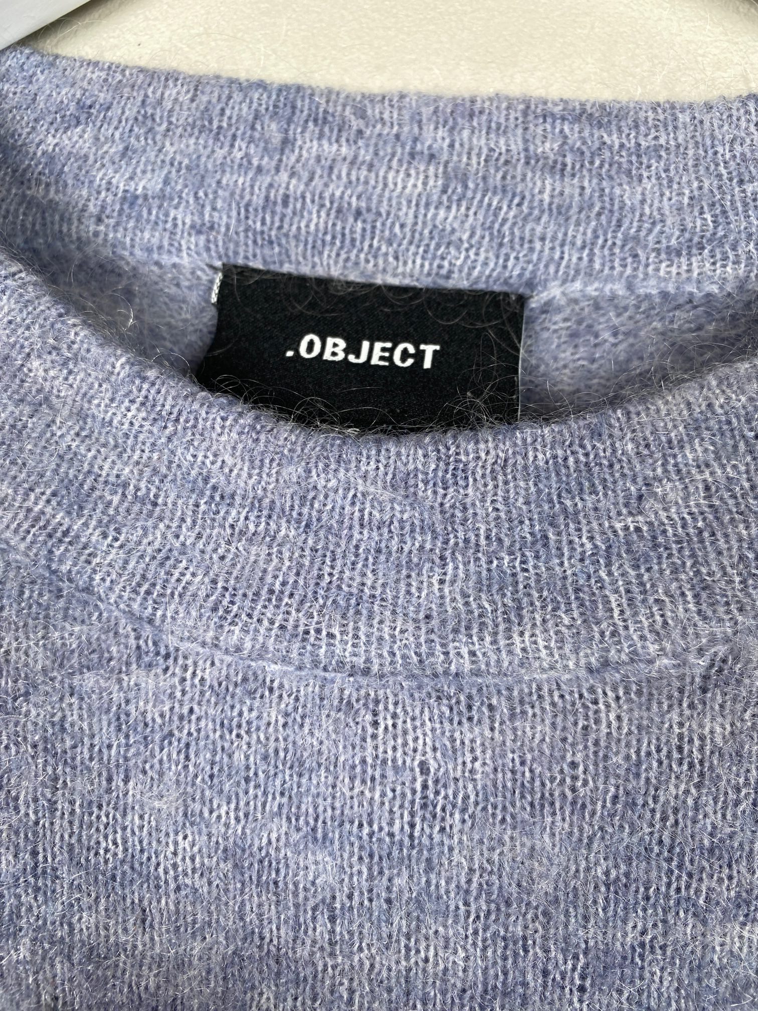 Object str. S <br/> dueblå strik - Billede 2