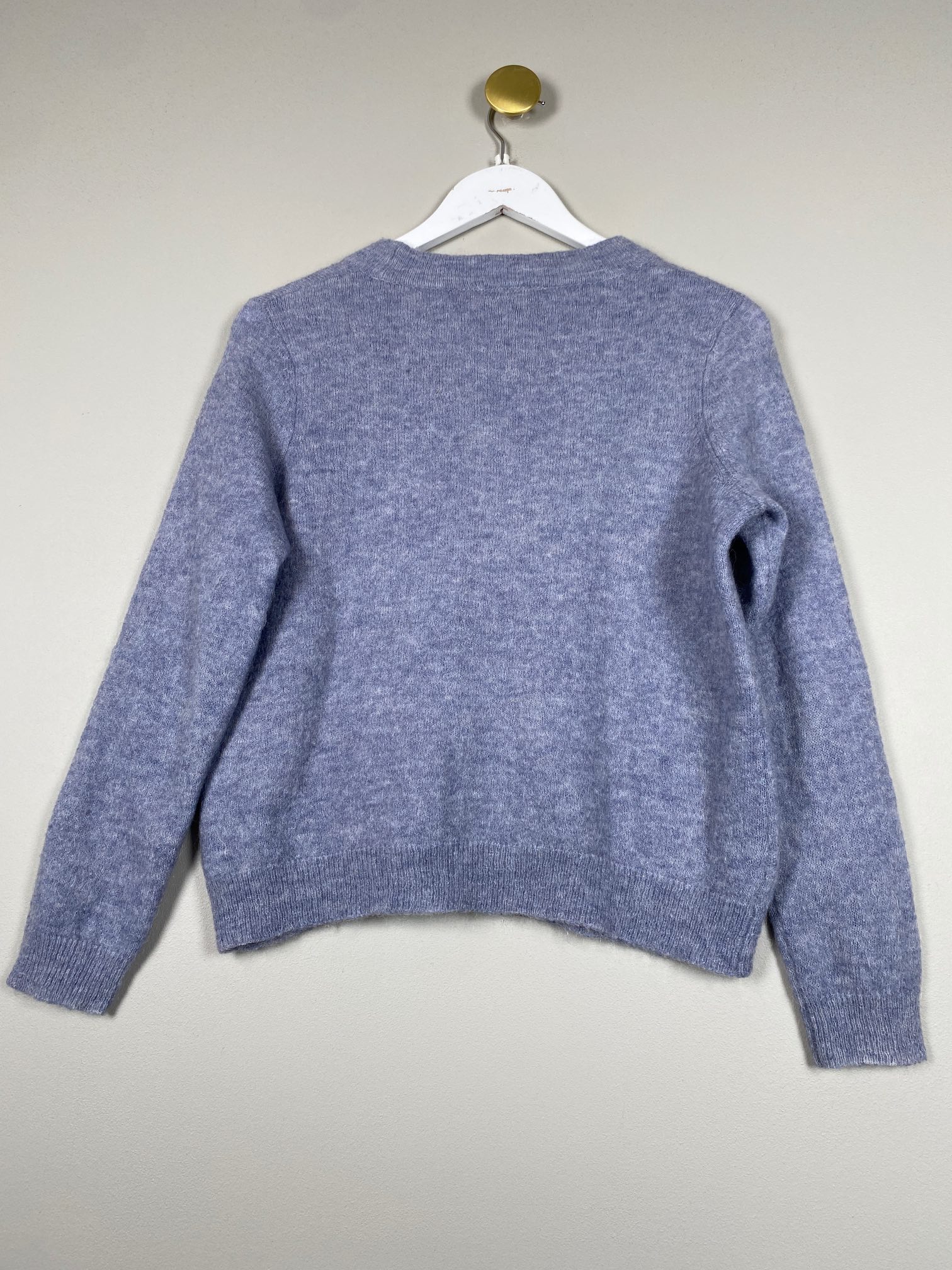 Object str. S <br/> dueblå strik - Billede 3