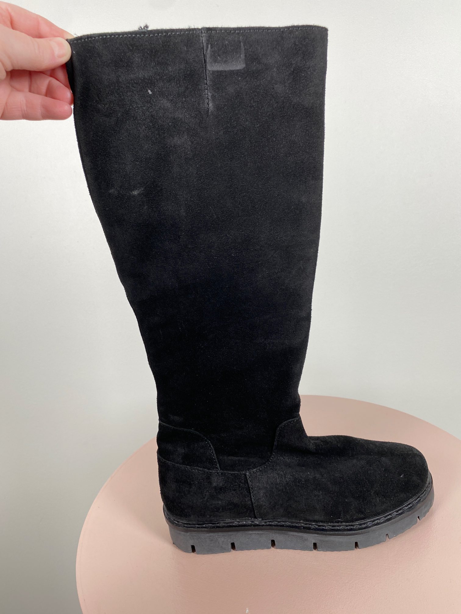 Blanco str. 35 <br/> Sort lang ruskindsstøvle