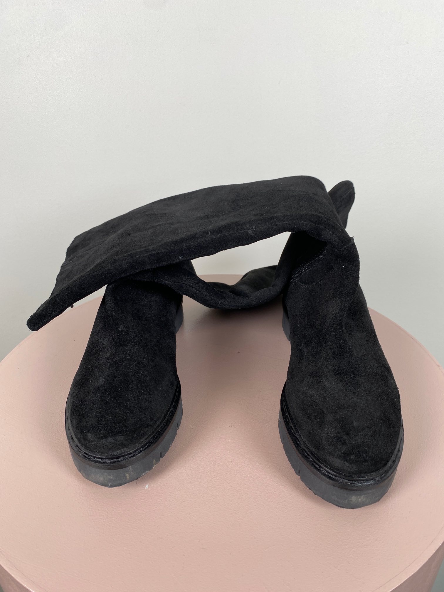 Blanco str. 35 <br/> Sort lang ruskindsstøvle - Billede 6