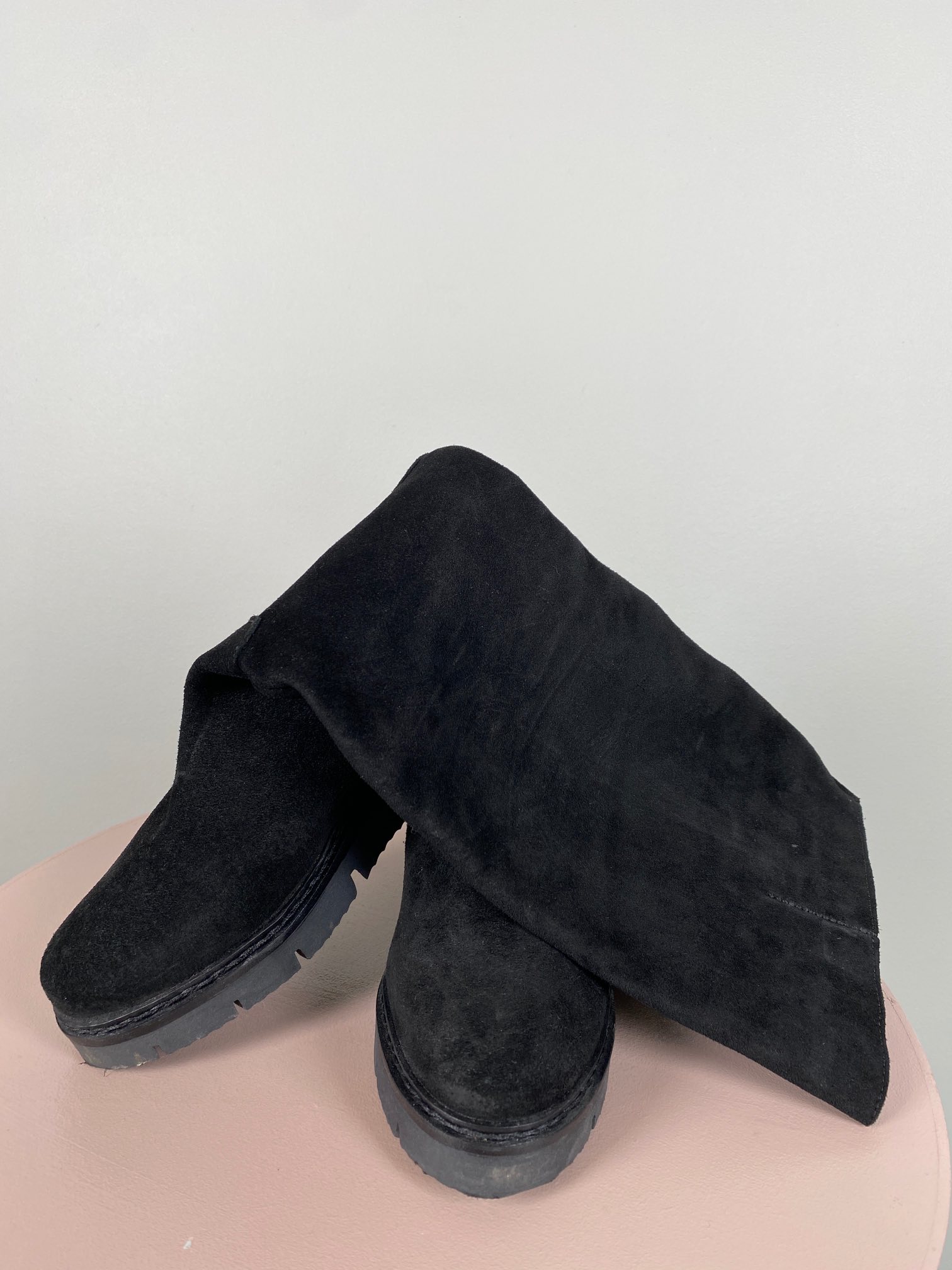 Blanco str. 35 <br/> Sort lang ruskindsstøvle - Billede 4