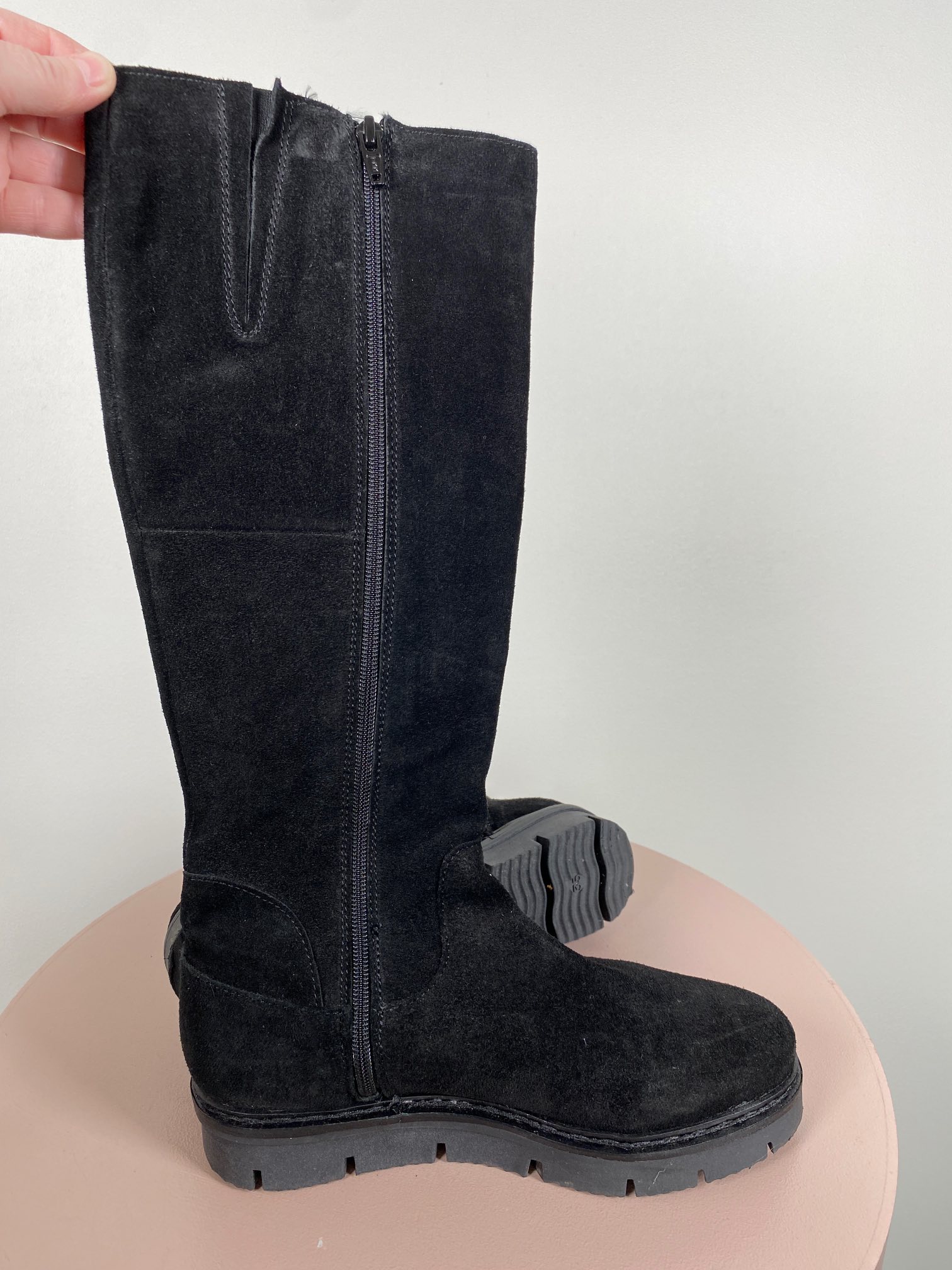 Blanco str. 35 <br/> Sort lang ruskindsstøvle - Billede 2