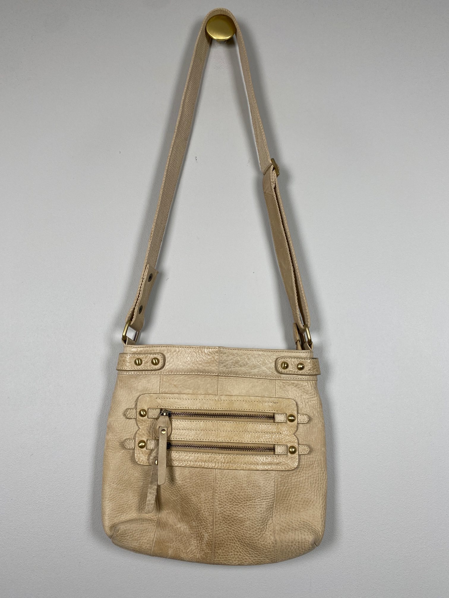 Treats <br/> beige læder taske