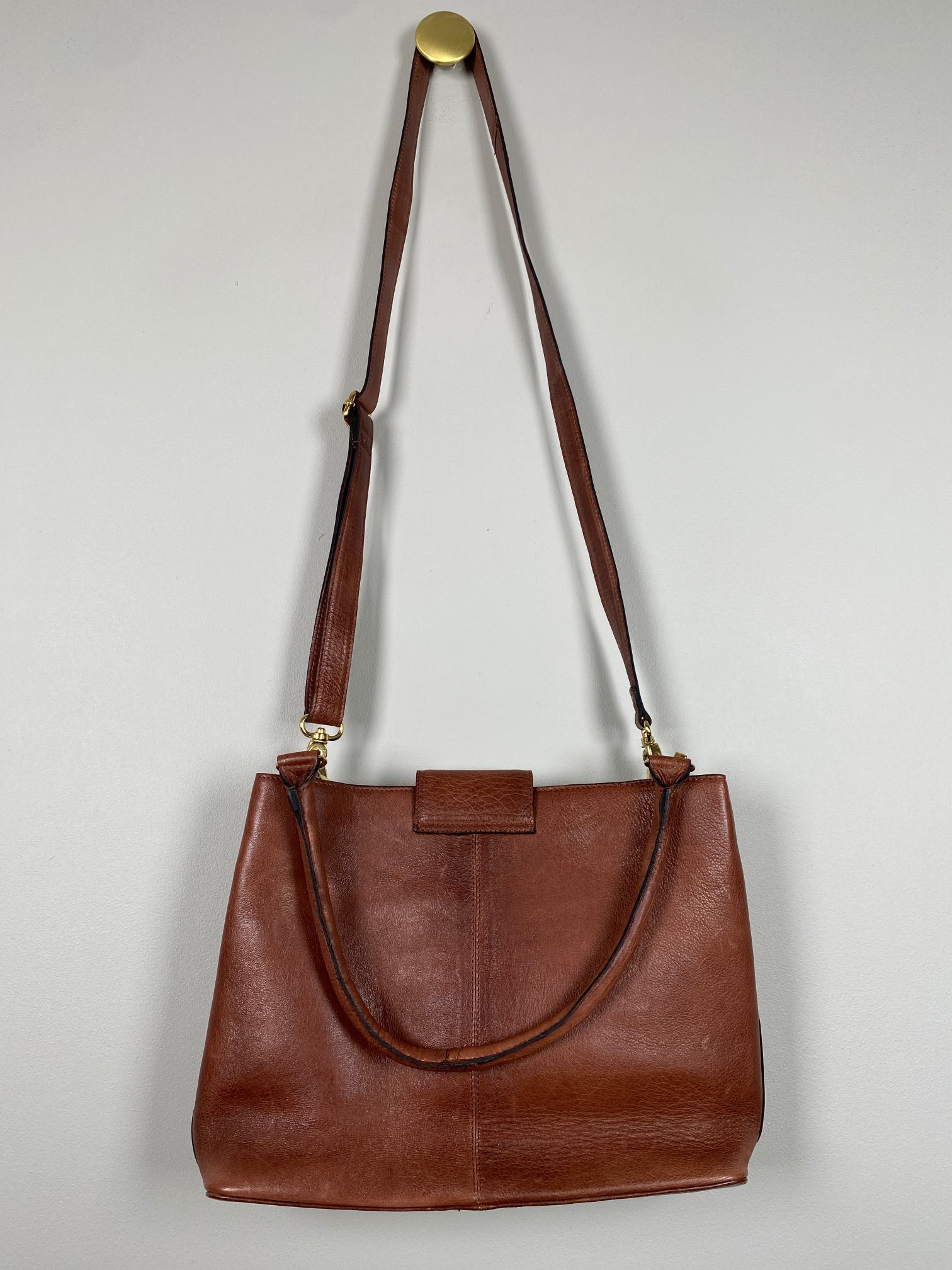 Re Designed <br/> taske brun læder - Billede 3