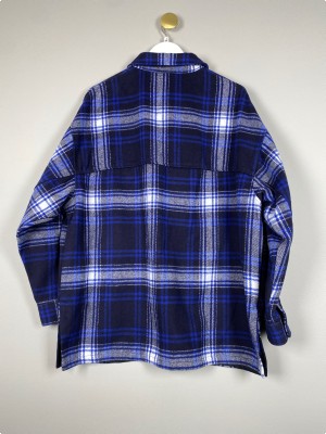 Skovmandsskjorte str. L <br/> Blåternet med lommer