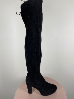 For the love of elegance str. 39 <br/> lang sort ruskind støvle