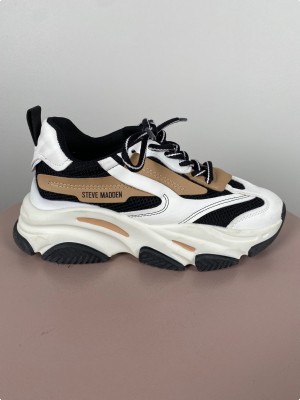 Steve Madden str. 38,5 <br/> sneakers hvid sort