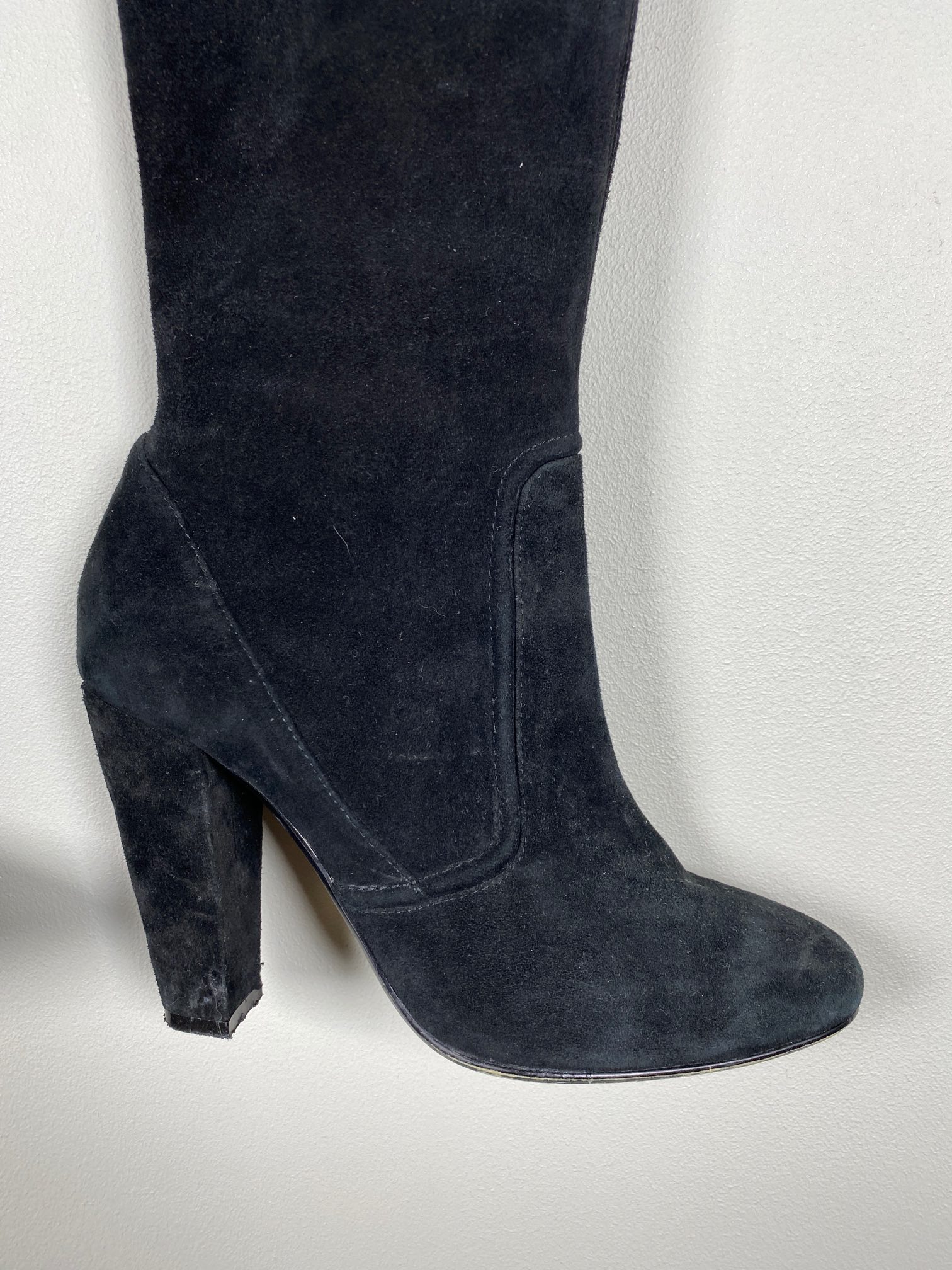 Lang sort ruskindsstøvle str. 39 - Billede 3