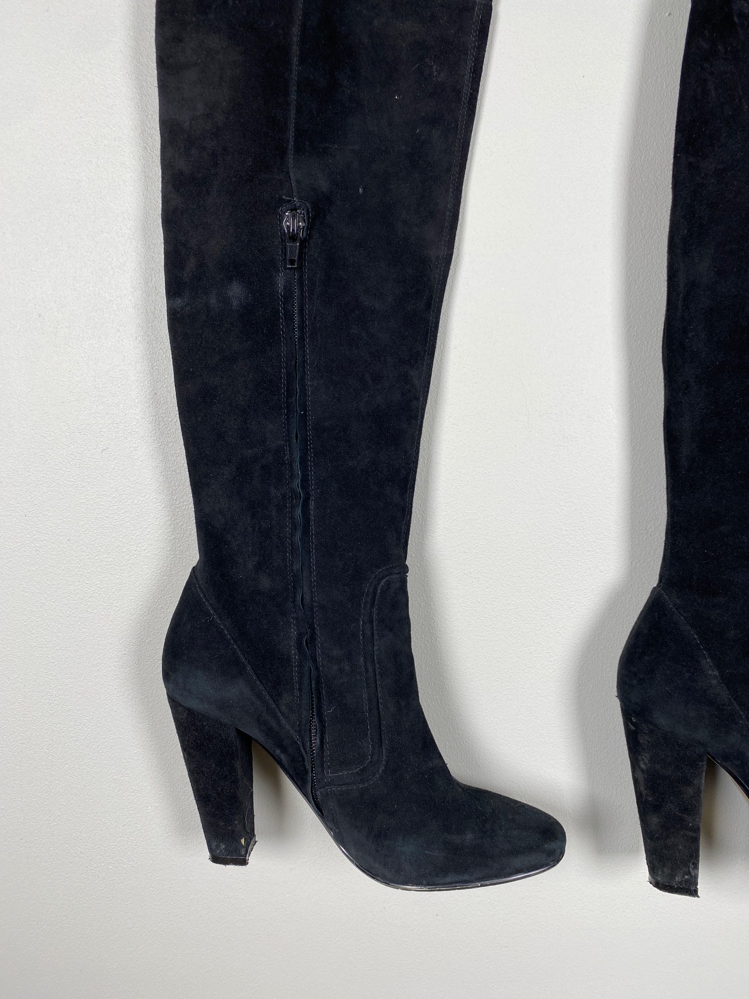 Lang sort ruskindsstøvle str. 39 - Billede 2