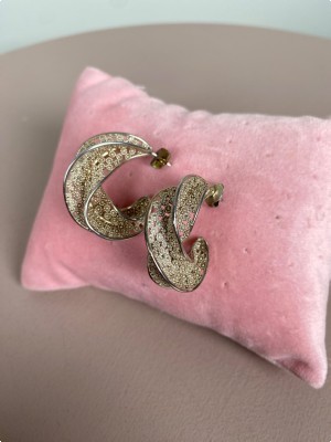 Øreringe twistet metal