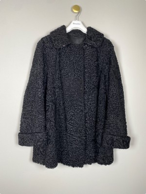 Døring Odense str. L <br/> sort persianerjakke