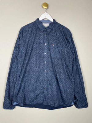 Bison str. L <br/> blå skjorte