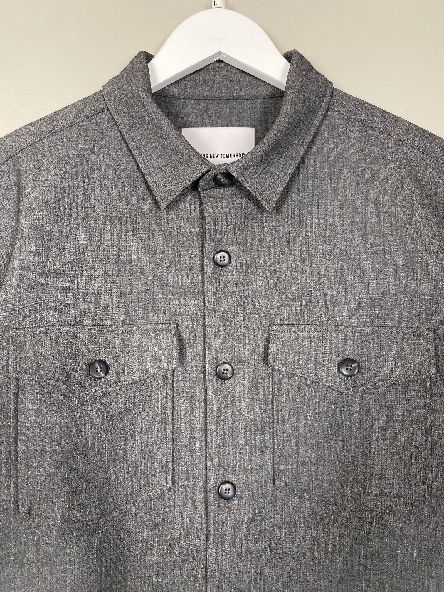 Shaping New Tomorrow str. L <br/> grå overshirt - Billede 2