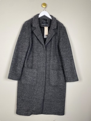 FreeQuent str. XL <br/> grå cupro frakke