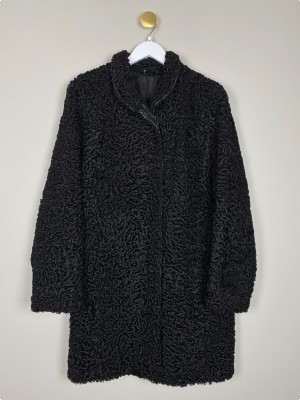 Persianerpels str. L <br/> sort med skinddetaljer