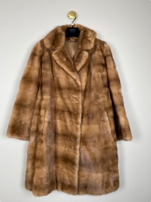 Harris Wharf London str. M <br/b> "pels" frakke i brun