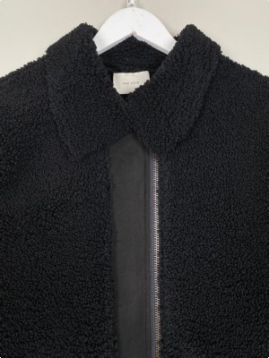 Neo Noir str. M <br/b> sort teddybear vinterjakke