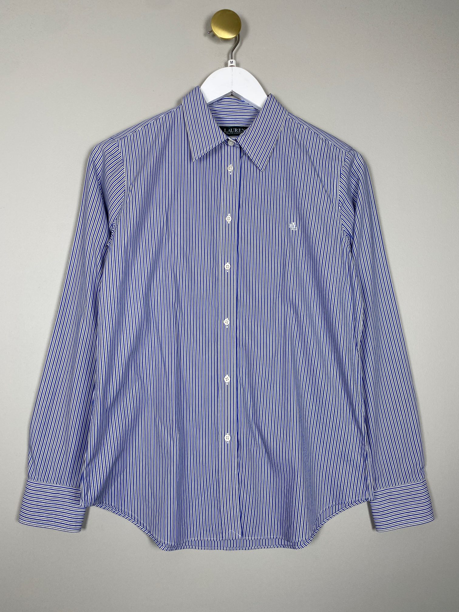 Lauren Ralph Lauren str. M <br/b> blåstribet skjorte