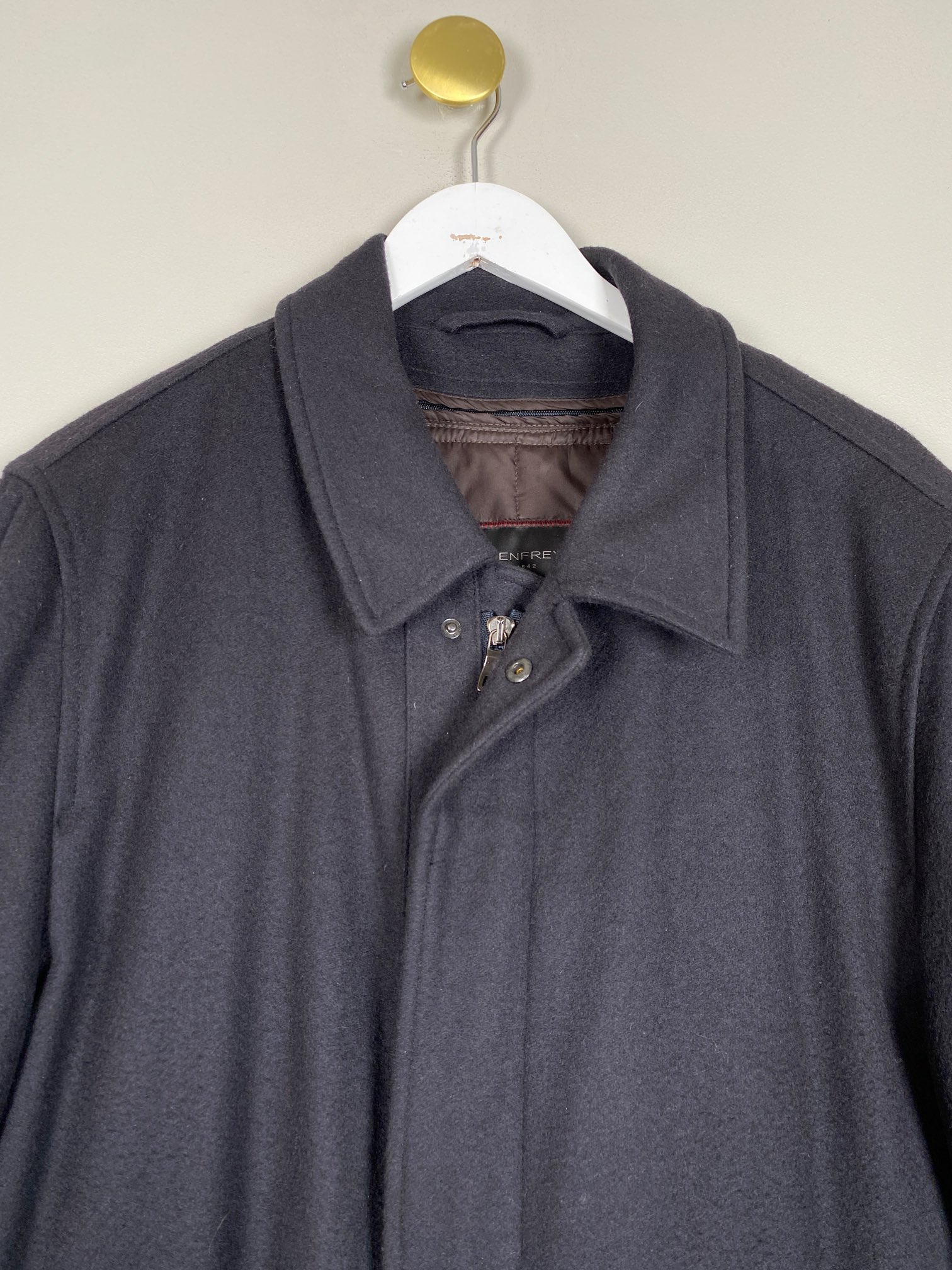 Lodenfrey-Loden str. 52 <br/> sort uldjakke - Billede 2